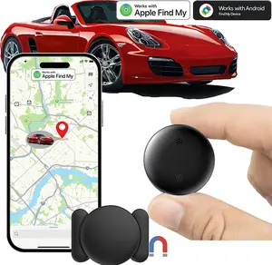 Anti-Lost Device for Car 4-Pack Magnetic Weatherproof Tags Compatible with Apple Find My & Android iOS iPhone Portable Finder Tags