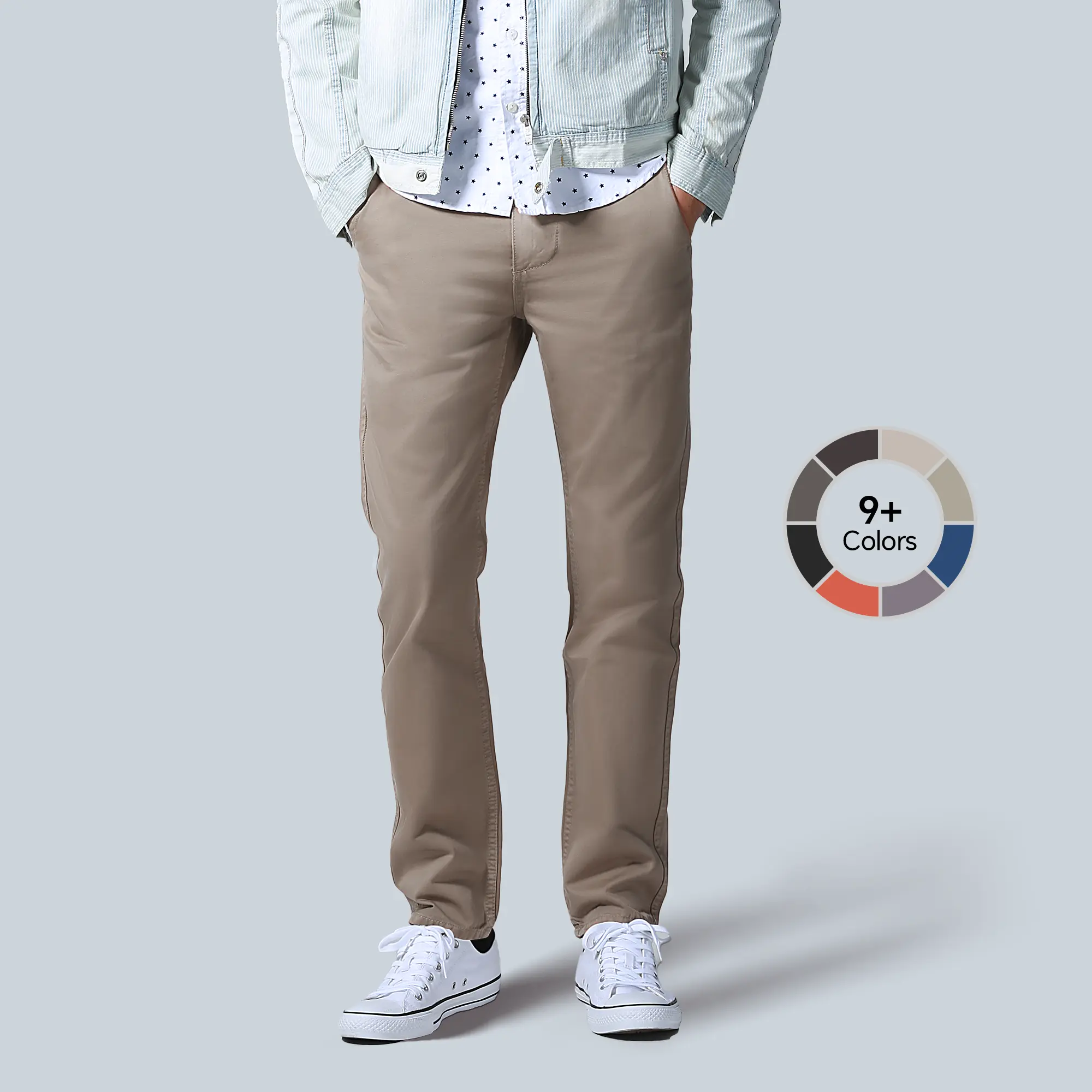 Match Men's Slim Plain Solid Button Pocket Tapered Leg Pants,Streetwear Business Formal Suit Trousers for Daily Office Vacation,Menswear For All Seasons,Pants for Men，Menswear