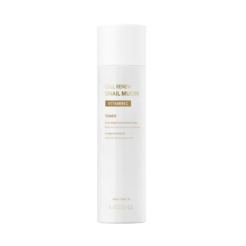 [MISSHA Official] Cell Renew Snail Mucin Vitamin C Toner - Brighten & Hydrate