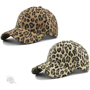 Unisex Leopard Print Baseball Cap Outdoor Sport Adjustable Sunscreen Leisure Hat Spring Autumn Travel Tourism Beach Vacation