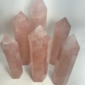 Large Rose Quartz Tower | Love, Self-Love & Emotional Healing | 400g–1kg+