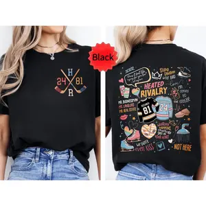 Heated Rivalry Romance Sweathirt, Hollanov Couple Romance Book Tshirt, Hockey Rivals Couple Shirts, Movie Book Fans Gift, Retro Vintage Y2K Streetwear