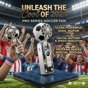 The Soccer Orbit Fan – Multi-Functional Portable Fan with Smart Status Display & Ambient LED Light,summervibes