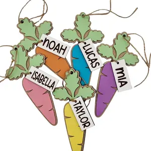 Personalized Easter Carrot Name Tag. Easter Basket Decor, personalized gift, Personalized Easter Gift