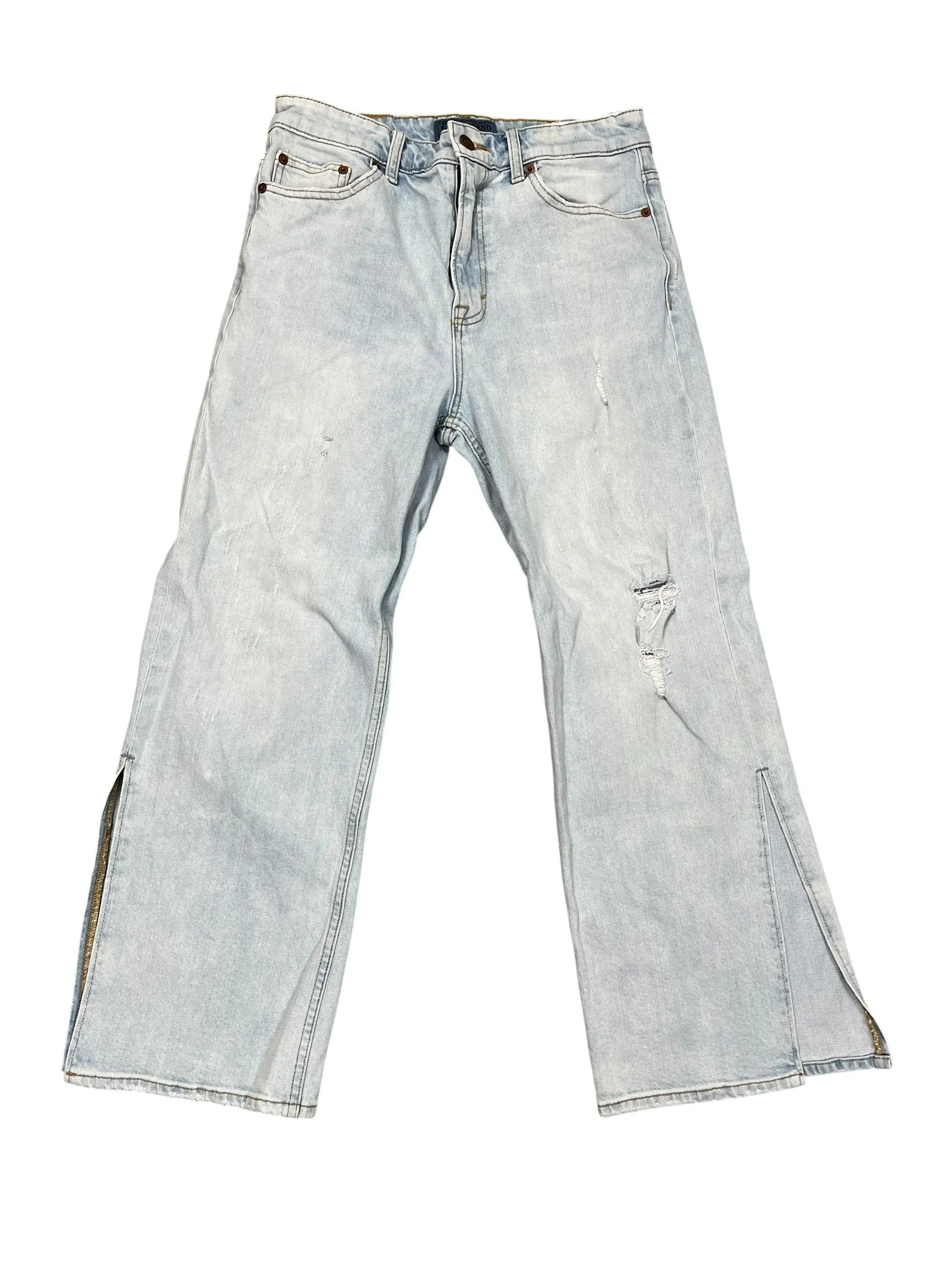 Jeans Wide Leg By Lucky Brand In Blue Denim, Size:8