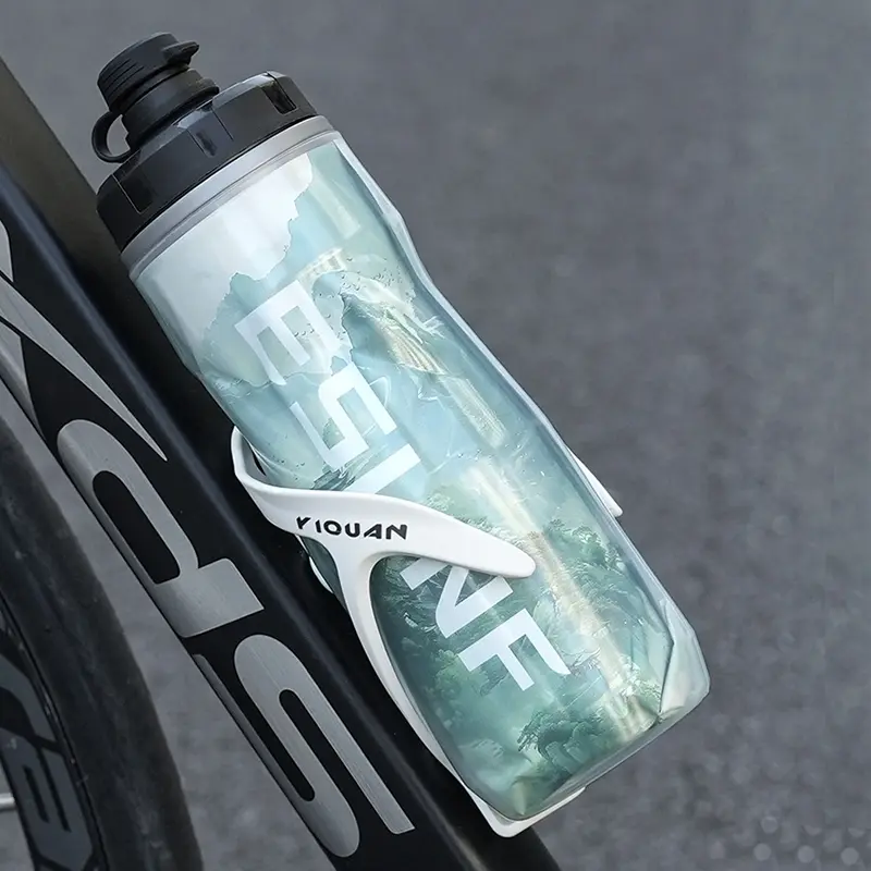 Riding Water Bottle, Bicycle Insulated/ice-Keeping Flask, 610ML Mountain Bike Road Bike Cup, Outdoor Cycling Gear, Sport Water Bottle, Sports Bottle, Hydration Bottle