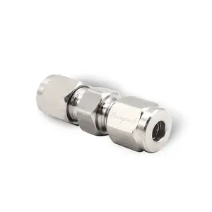 3/16 inch Stainless Steel 304 Compression Fitting for tube, connect air line brass pipe, adapt copper  hose water  system (1 pc)