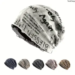 Slouchy Beanie for Men and Women, Lightweight Vintage Knit Hat, Casual Comfortable Headwear for Spring and Autumn Everyday Wear