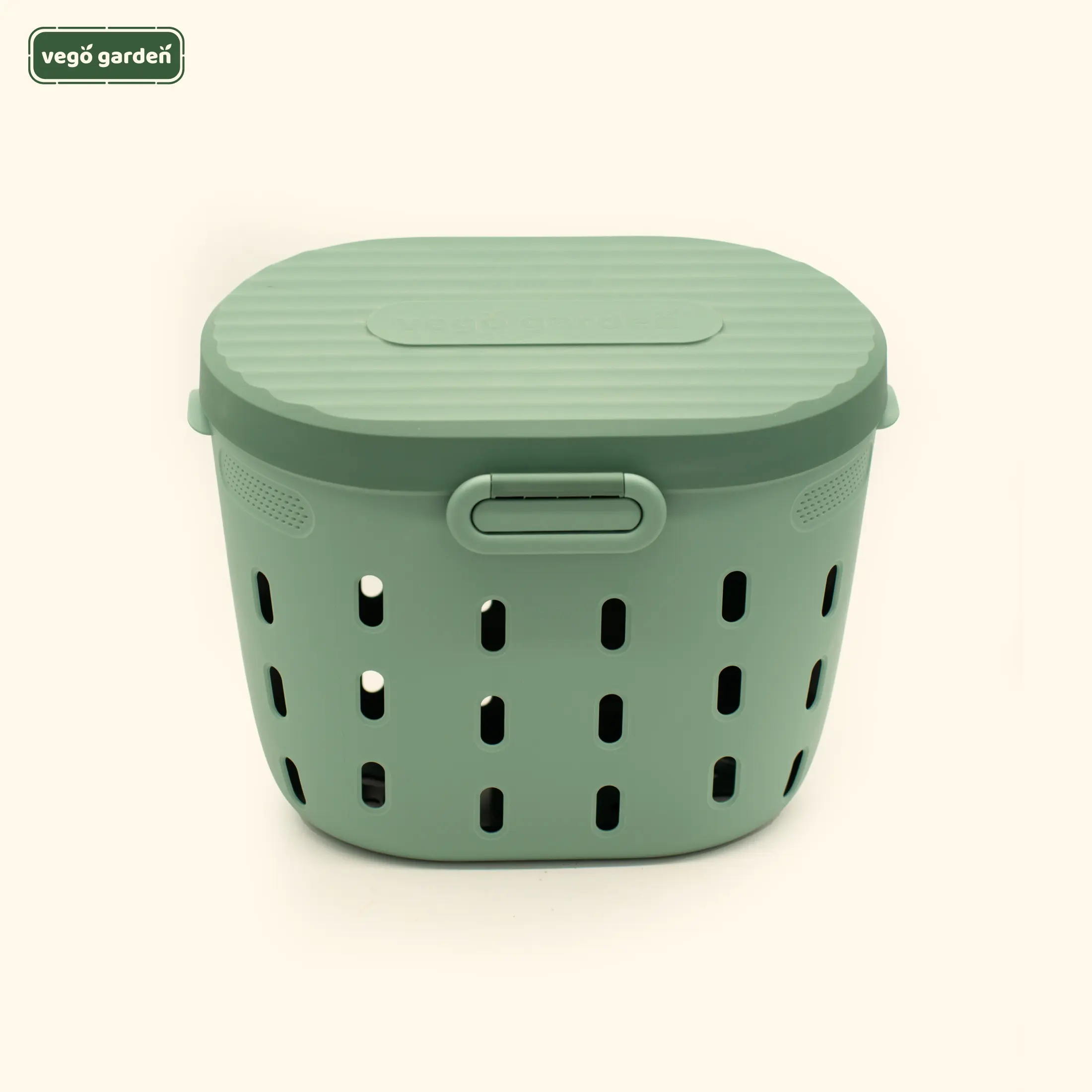 Vego Garden In-Bed Worm Composter - Composting Container for Home Waste Management, Lime Green, Home Trash Can, Garbage Can