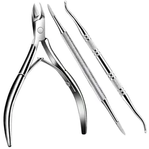 3-Piece Set Of Nail Tools, Foot Repair Tools, Stainless Steel Nail Clippers, Nail Files And Lifters, Unisex, Household Nail And Foot Care Tools