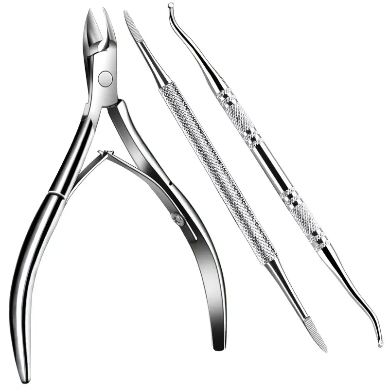 3-Piece Set Of Nail Tools, Foot Repair Tools, Stainless Steel Nail Clippers, Nail Files And Lifters, Unisex, Household Nail And Foot Care Tools