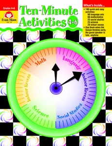 USED-Ten-Minute Activities, Grades 4-6 by Evan-Moor Educational Publishers (Paperback)