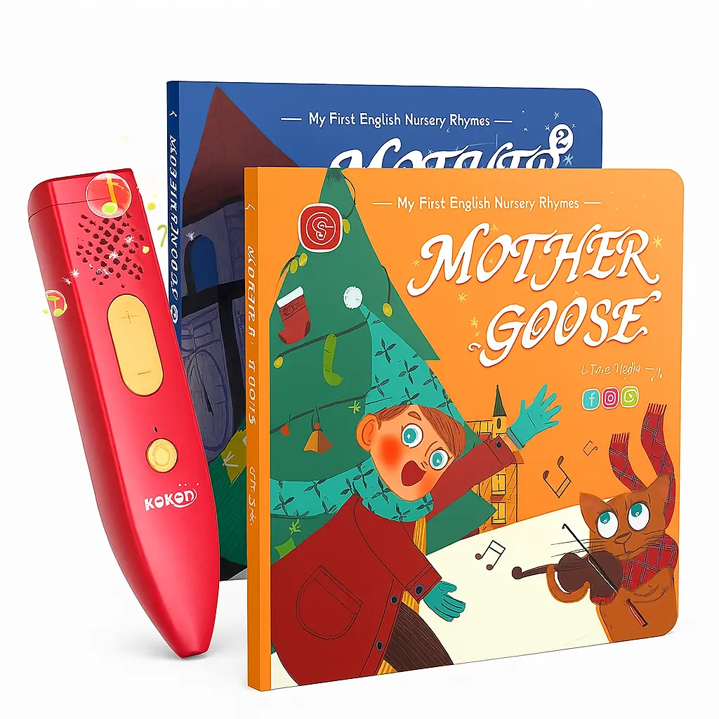 Talking Pen & Mother Goose Nursery Rhyme Book Set