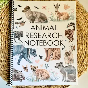 Animal Research Journal for Kids | Elementary Science Workbook | Homeschool Animal Study Journal