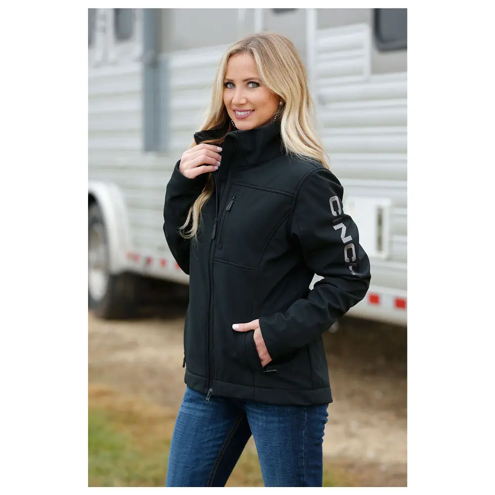 MAJ9866002 Cinch Ladies Concealed Carry Bonded Jacket Black and Grey