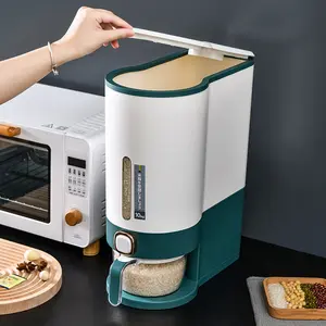 Rice Bucket Automatic Out Household Food Grade Insect Proof Containers Kitchen Plastic Storage