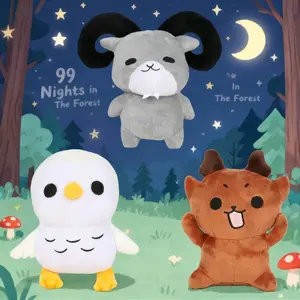 99 Nights in The Forest Plush Toy, The Deer from 99 Nights in The Forest Stuffed Animal Plushies for Game Fans, Collectible Gift for Kids Boys Girls Adults, Cuddly Stuffed Animal