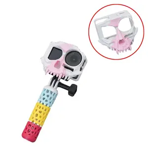 1PCS Personalized Action Camera Protective Case with Distinctive Skull Design Protection Cover for DJI OSMO Action 3/4/5 Pro