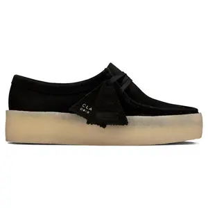 Clarks Originals Wallabee Cup Black Nubuck (Women's) (women) by StockX