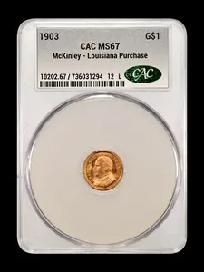 1903 McKinley - Louisiana Purchase $1 Gold MS 67 CAC