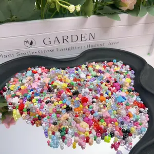 Rainbow-Seed beads |Cat Paw bottled DIY Craft Beadable Pen Bracelets Phone Charms Necklaces Versatile Use