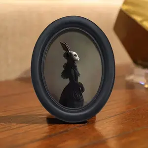 3D Mysterious Doll Decor with Rabbit Mask, Vintage Art Style for Halloween Christmas Thanksgiving Home Office Wall Decor, Perfect Room Decoration, Hanging Decoration, Wall Hanging Ornament, Room Decoration Ornaments