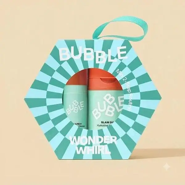 Bubble Skincare Wonder Whirl Mini 2-Step Routine – Slam Dunk Moisturizer (30ml) & Soft Launch Cleanser (10ml) Set