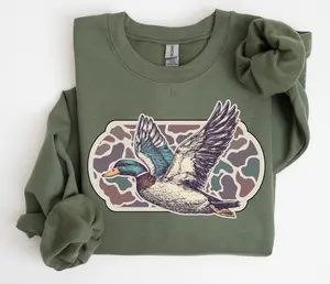 [Sale Up To 50%] Retro Mallard Ducks Fall Sweatshirt, 90s Waterfowl Duck Outfit, Duck Shirt, Animal Lover Shirt, Fall Sweatshirt, Cute Fall Shirt, streetwear graphic tee