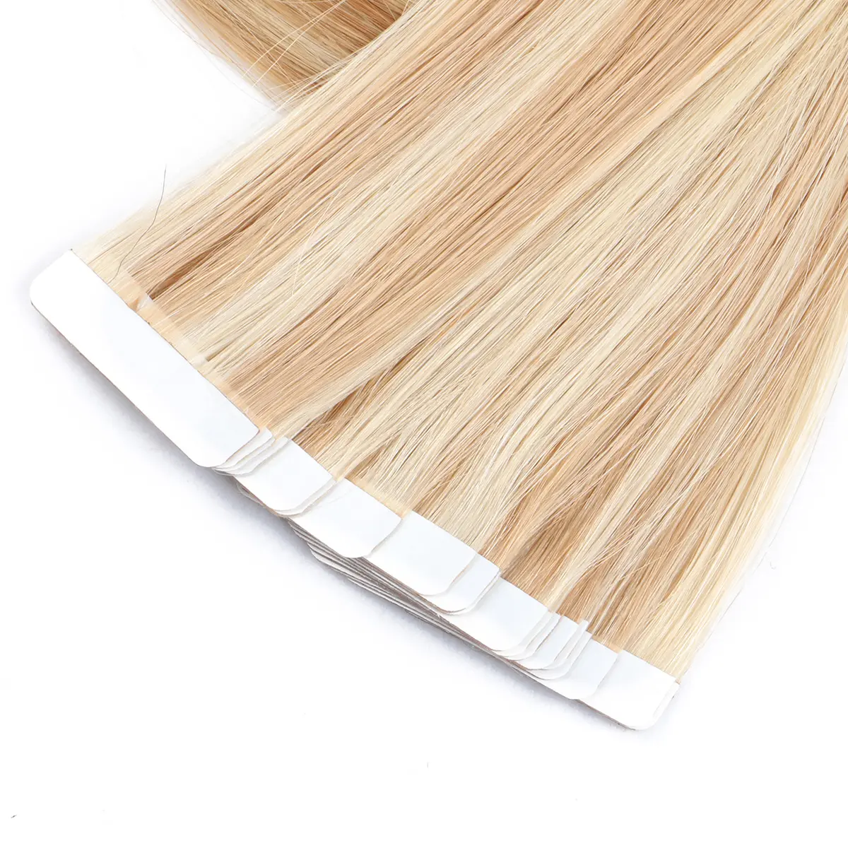 TAPE IN HAIR EXTENSIONS BLONDE 100% HUMAN REMY HAIR BUNDLES WEFTS