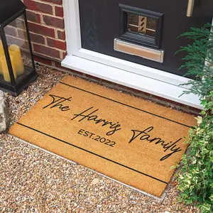 Personalized Doormat  Welcome Door Mat  Housewarming Gift  Wedding Gift  New Home Gift  Personalized Gift  Door Mats