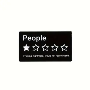 Funny people enamel pin