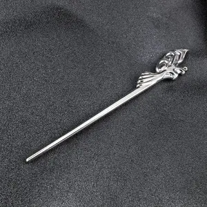 Metal Anime Maomao Same Style Silvery Premium Hair Pin  Design The Apothecary Diaries Creative Accessories Headwear