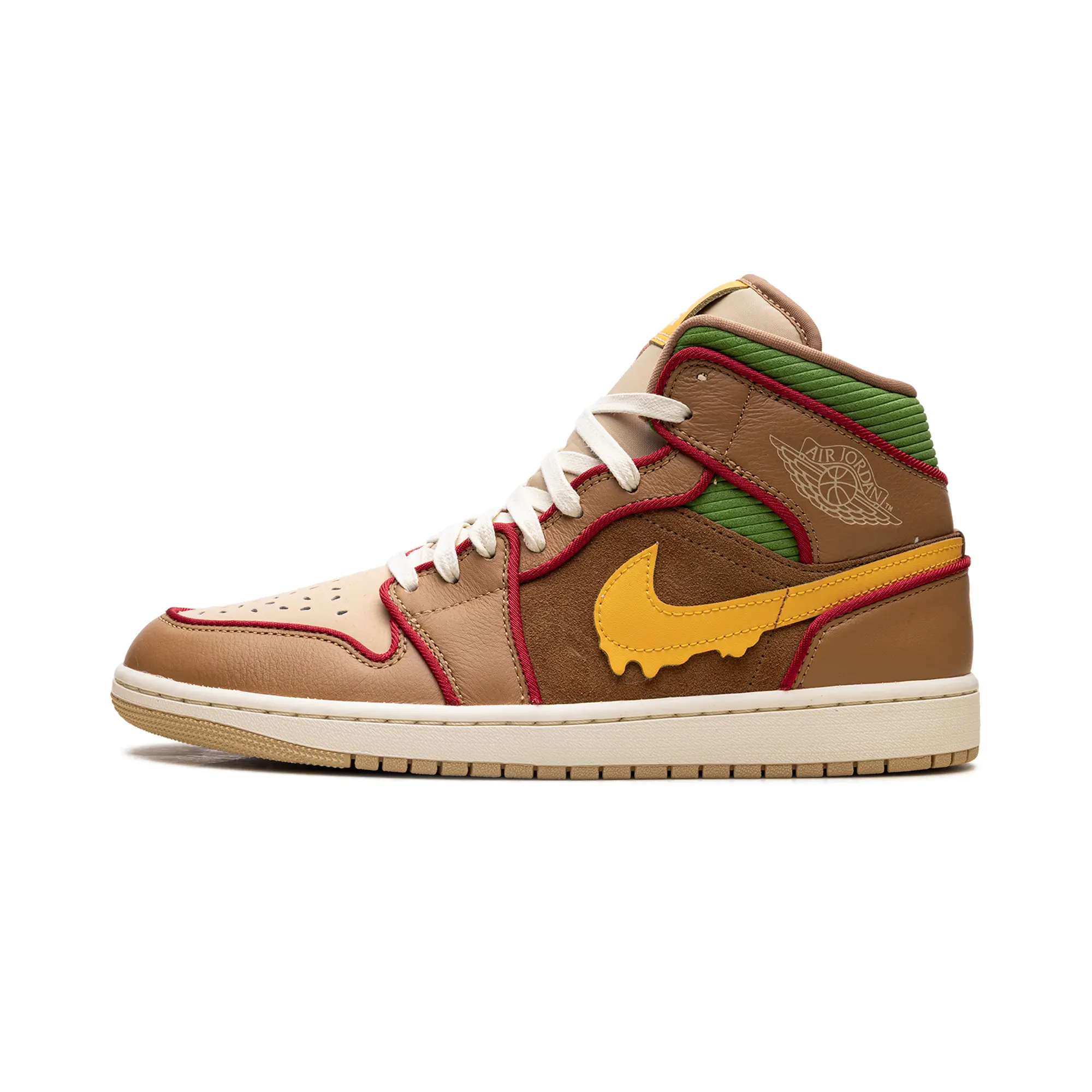 Jordan 1 Mid SE "Cheeseburger" IB7403 224