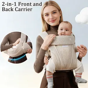 Two-In-One Multifunctional Baby Carrier, Front and Back Use, Adjustable Kangaroo Style, Suitable for Infants to Toddlers