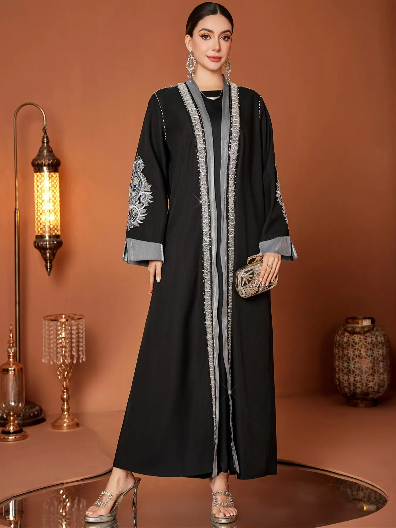 Elegant Long Sleeve Top for Women, Layla Abaya Collection, Traditional Abaya, Modesty Abaya, Modest Fashion Design, Perfect for Special Occasions, Abayas for Eid