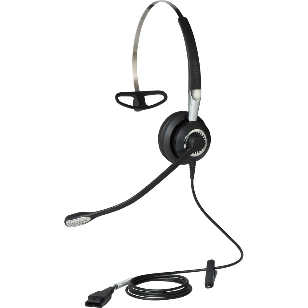 Jabra Biz 2400 II Mono 3-in-1 Noise Cancellation Headphone - Freespin Design, Replaceable Earpads for Enhanced Audio Delivery, Enhanced Call Quality