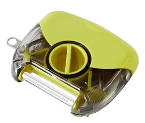 3-in-1 Rotating Vegetable Peeler, Multi-Functional 304 Stainless Steel Peeler Slicer Eye Remover, For Soft & Hard Fruits Veggies, Hanging Portable Kitchen Tool