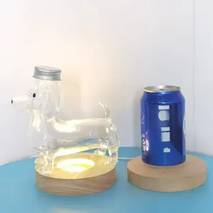 1pc Dachshund Snack Jar, Cute Glass Food Container, Candy Jar, Chocolate Jar, Ideal for Pet Treats, Stylish and Functional Design