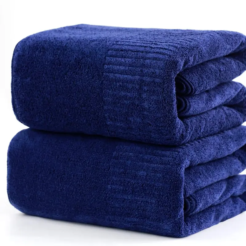 Bath Towels Super Soft Towels for Bathroom, Highly Absorbent Large Towels 35 x 63 Inches, Quick Dry Multipurpose Use for Fitness,Spa,Sports Towels,Yoga Towel, Navy Blue SEISSO Towel Sets Home Goods Pink