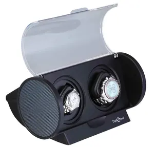 Diplomat Rogue Watch Winder – Double Black with Carbon Fiber Accents