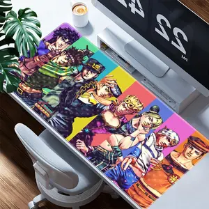 Jojo Bizarre Adventure Mouse Pad, Anime Mousepad, Rubber Base Polyester Fiber Desk Mat, Ideal for Gaming Office Laptop RV, Perfect Gift