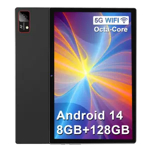 Android 14 Tablet 10.1 Inch Screen, 2025 Newest 128GB ROM + 8GB RAM(4+4 Virtual) Storage Tablet Octa-Core Processor 1280*800 HD Display, 5G WiFi Tablet with 7000mAh Battery, Bluetooth/GPS/13MP Camera