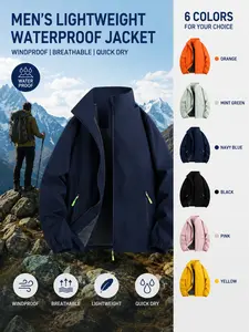 2026 6618 New Spring & Fall Lightweight Jacket, Waterproof Windproof Breathable Outdoor Coat, Durable Unisex Casual Sports Jacket, Outdoor Sports Outerwear
