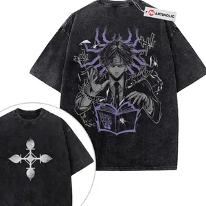 Chrollo Lucilfer Shirt, Hunter x Hunter Shirt, HxH Shirt, Anime Shirt, Vintage T-Shirt 2-Sided , Graphic Tee, Unisex Fashion, Full Color, Full Size, For Men, For Women