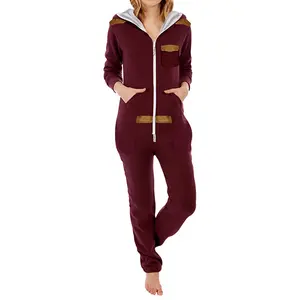 SKYLINEWEARS Adult Onesie women Jumpsuit Pajama Non Foot Playsuit