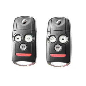 2009 - 2014 Acura TSX TL Flip Key Fob 4B FCC# MLBHLIK-1T - 72147-TK4-A01/ 72147-TK4-A11 - Aftermarket (2 Pack)