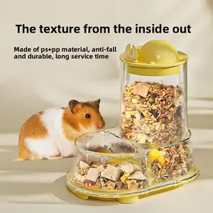 Automatic Hamster Feeder Large Capacity Pet Food Dispenser for Gerbils Guinea Pigs Rabbits Squirrels Hedgehogs Small Animal Supplies