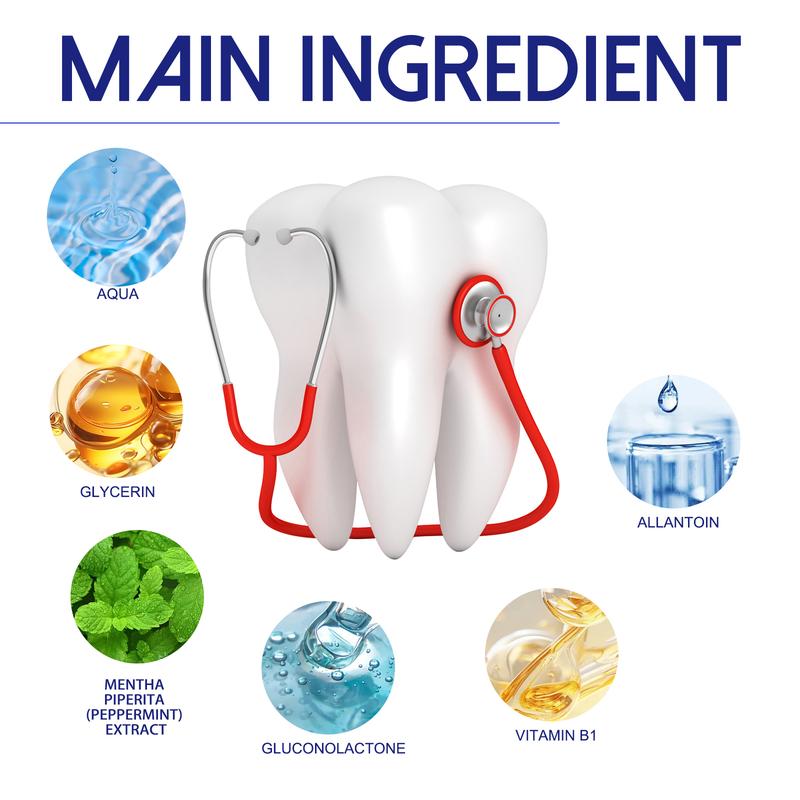 Special analgesic spray for toothache, used to reduce swelling and pain of teeth, eliminate inflammation of wisdom teeth, gingivitis, nerve treatment of periodontitis.