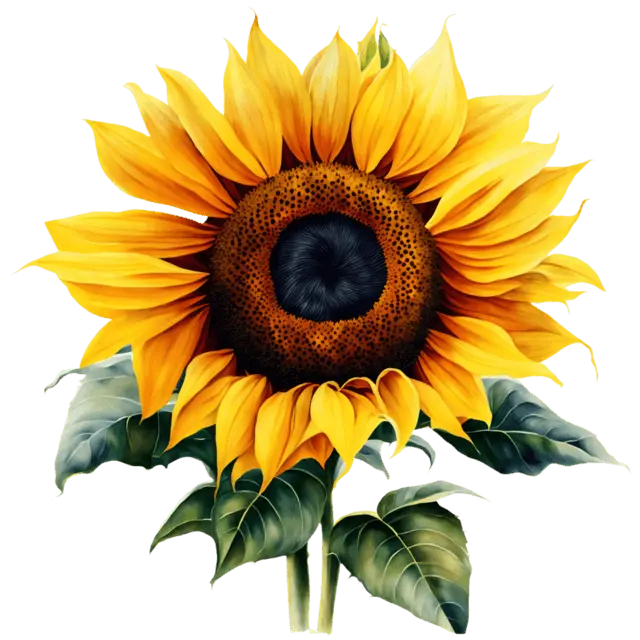 Large 6 INCH Sunflower Vinyl Decal Sticker Decor Decorative