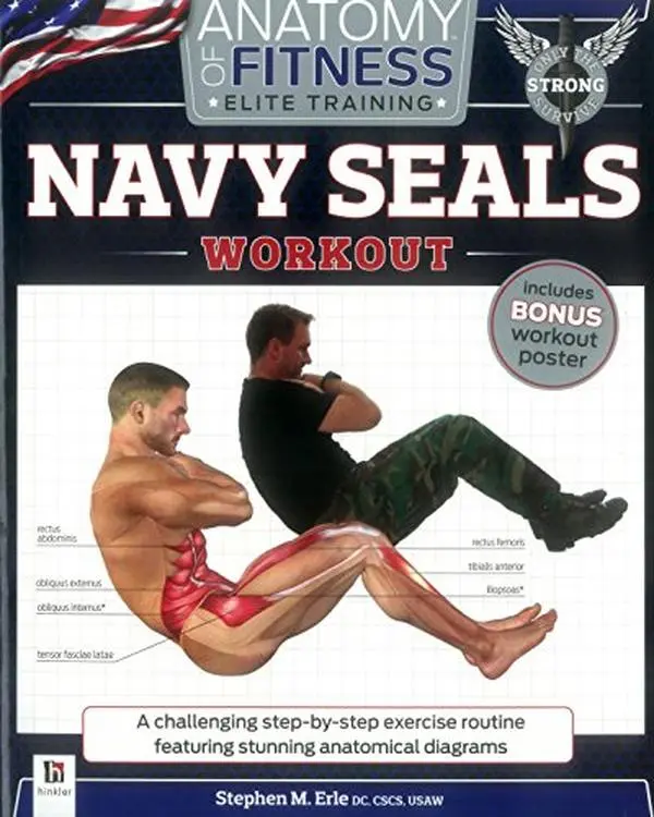 USED Book - Anatomy of Fitness Elite Training Navy Seals Workout by Stephen M. Erle (Paperback) - english